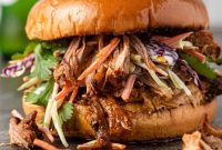 Sticky Asian Pulled Pork Sliders