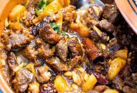 Moroccan Lamb Tagine with Sweet Apricots