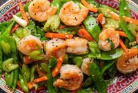 Shrimp and Snow Pea Medley