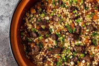 Mediterranean Lamb and Pearl Couscous
