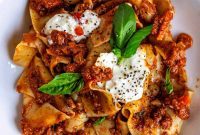 Slow-Simmered Bolognese on Golden Ribbons
