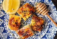 Fiery Greek Cheese Saganaki