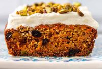 Aromatic Cardamom Pistachio Carrot Cake