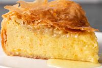 Galaktoboureko Golden Greek Custard Pie
