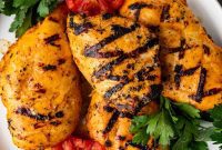 Golden Saffron Grilled Chicken