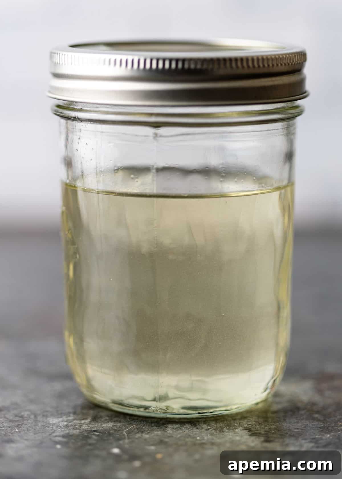 process shot: sugar shaken with hot water ready for more ingredients
