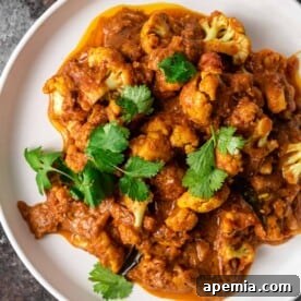 overrhead: plate of gobi masala