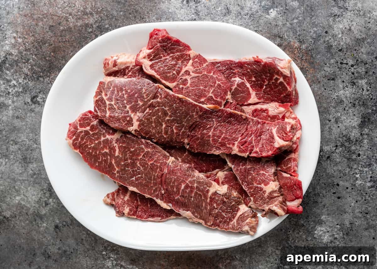 Overhead: Flanken ribs on white plate