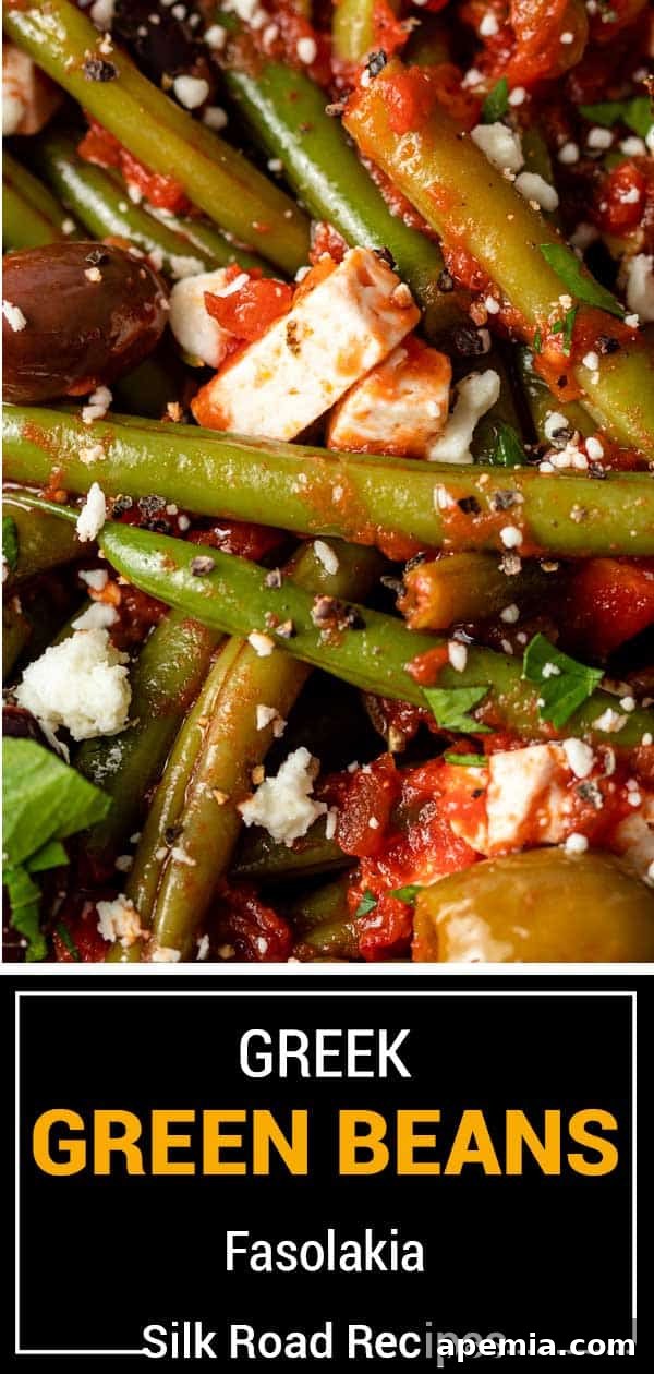 titled image (and shown): greek green beans fasolakia