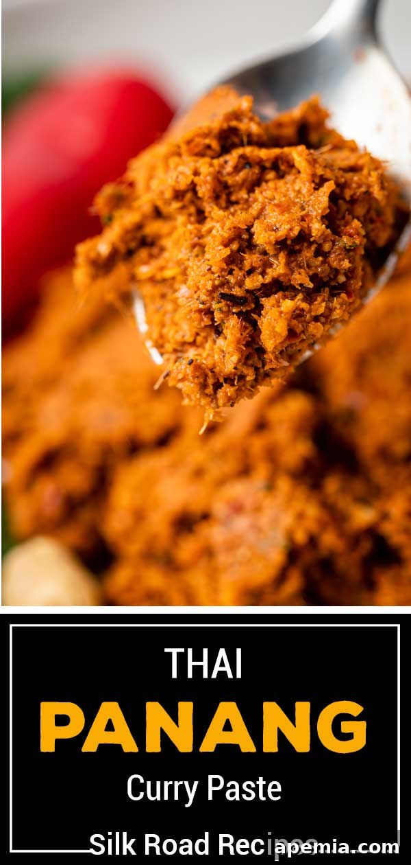 titled image (and shown) a beautiful, rich Thai Panang curry paste