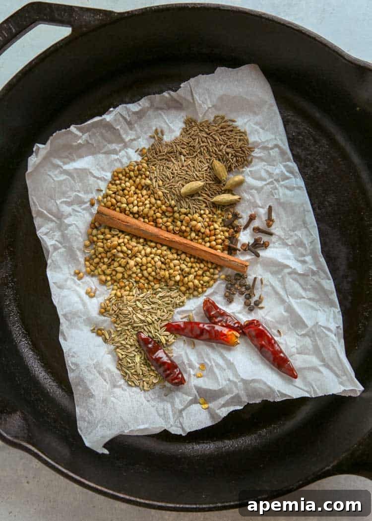 ingredients to make Malaysian Curry Powder