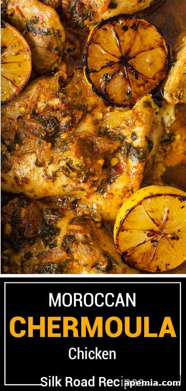 Chermoula Chicken with slices of lemon