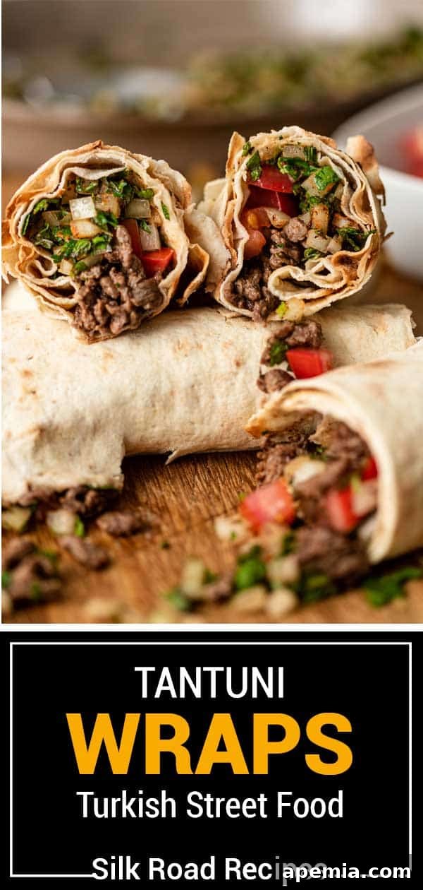 titled image (and shown): tantuni wraps turkish street food