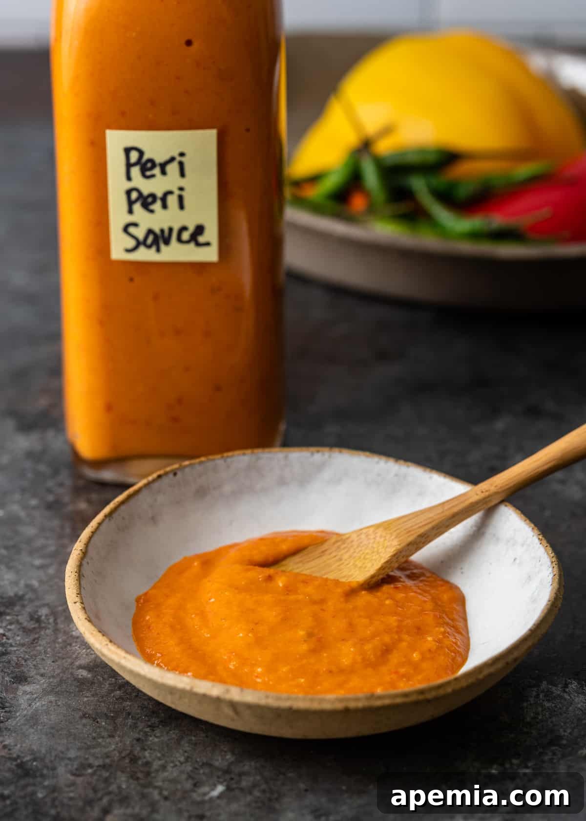 bowl with Peri Peri Sauce