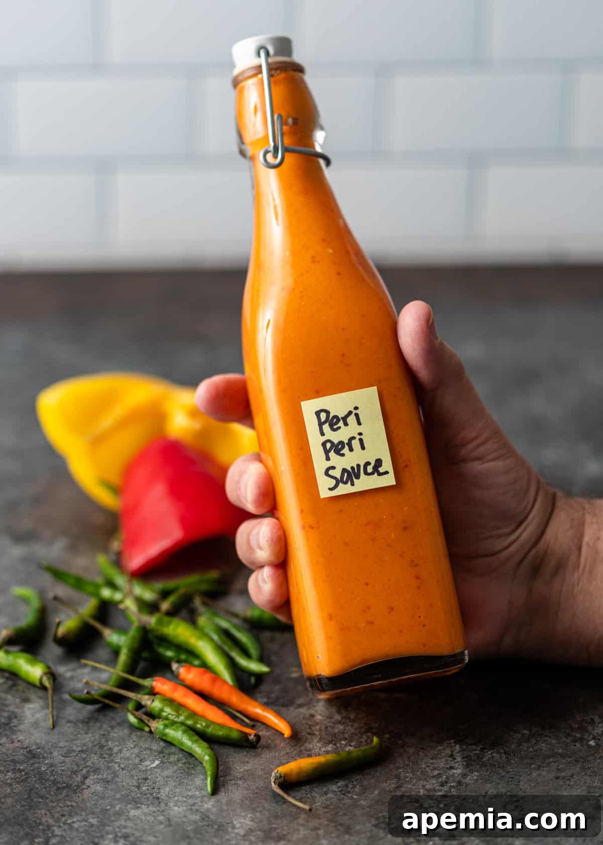 bottle with Peri Peri Sauce