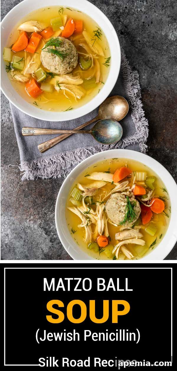 titled image (and shown) Matzo Ball Soup (Jewish Penicillin)