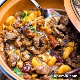 Lamb Tagine with Apricots and Dates