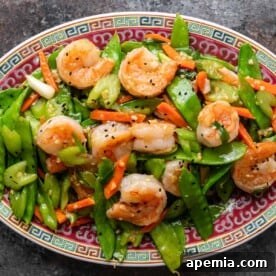 Shrimp and Snow Peas Stir Fry