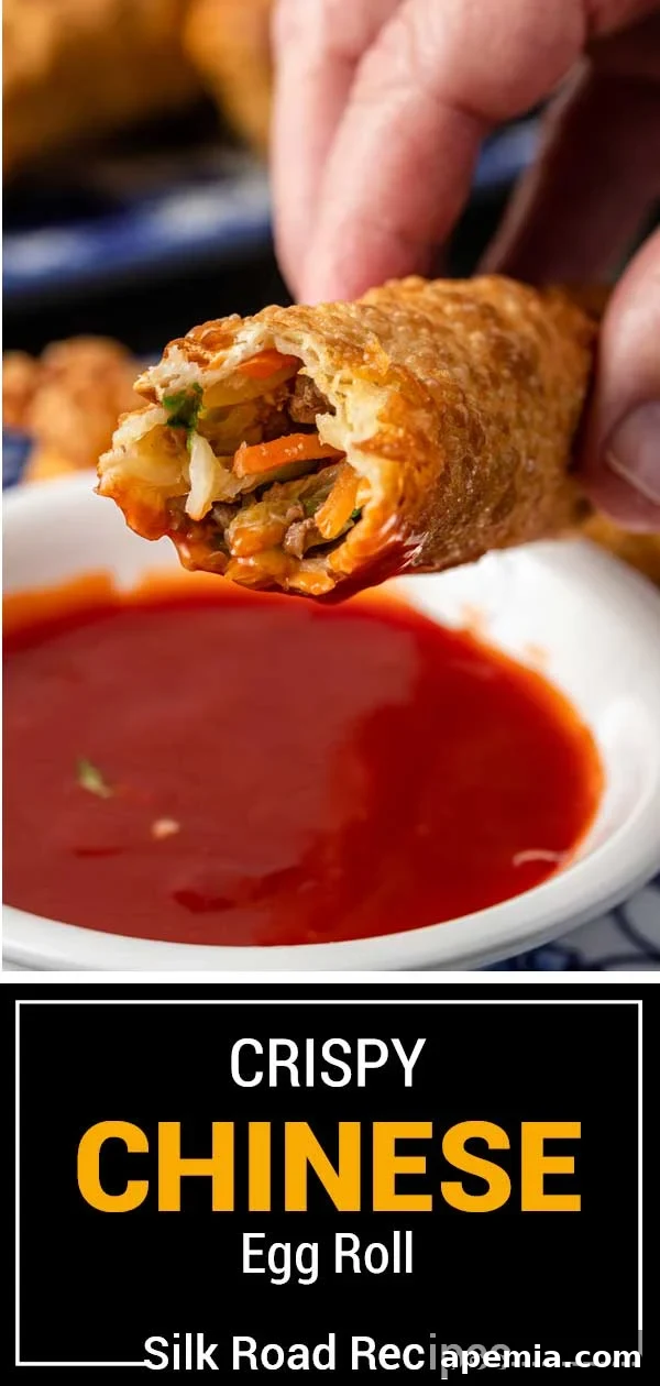 Perfectly Crispy Egg Rolls 14 titled image (and shown) crispy chinese egg roll