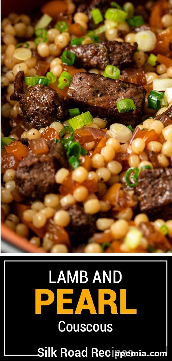 ready to serve Lamb and Pearl Couscous Recipe
