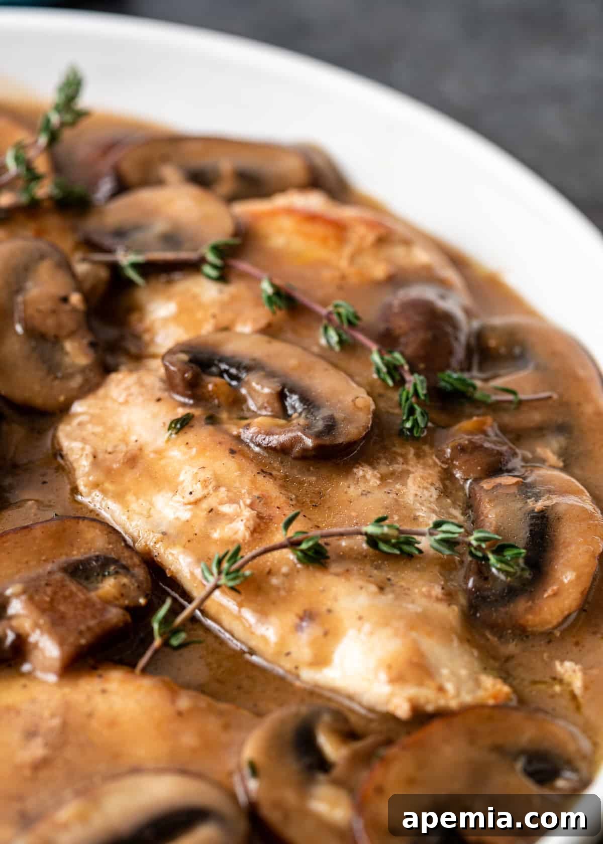 Rich and Creamy Marsala Chicken 9 Chicken Marsala closeup