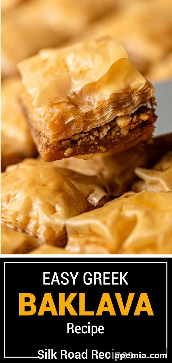 Sweet Greek Baklava Made Simple 17 titled image (and shown): easy Green baklava recipe