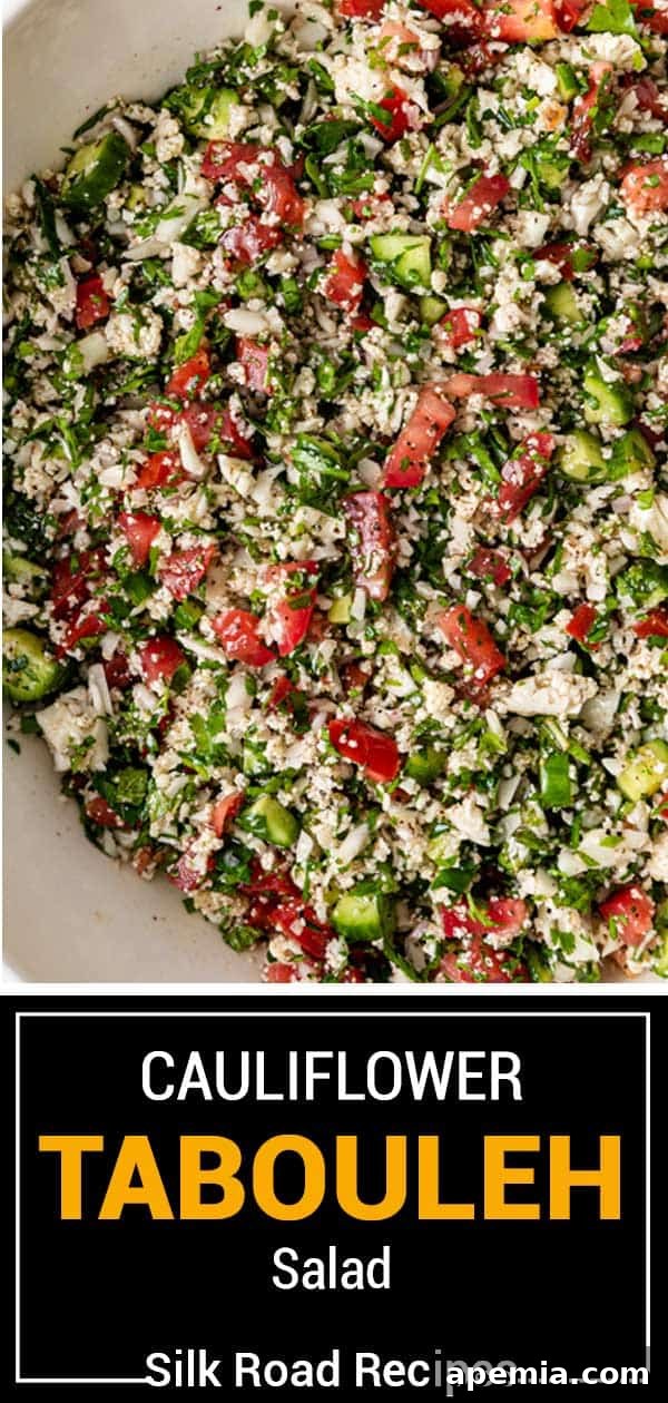 titled image (and shown): cauliflower tabouleh salad 