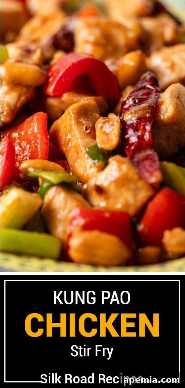 titled image (and shown): kung pao chicken stir fry