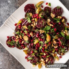 Turkish Beet Salad served in a bowl