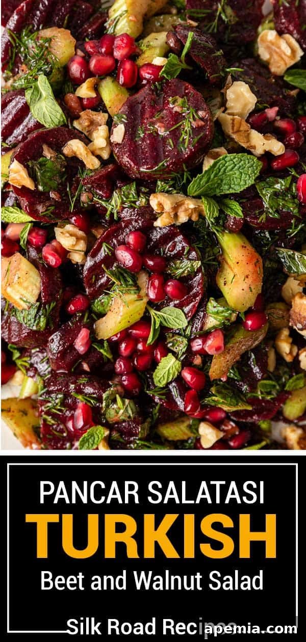 Vibrant Turkish Beet Salad 10 titled image (and shown): mediterranean beet salad recipe