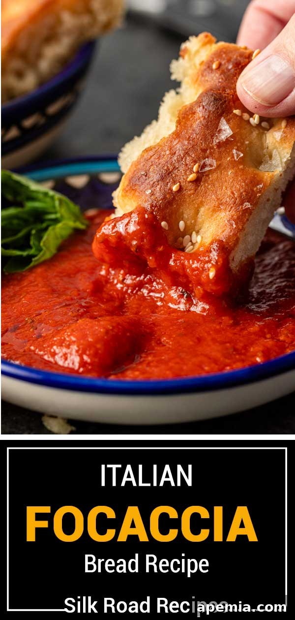 titled image (and shown): italian focaccia bread recipe