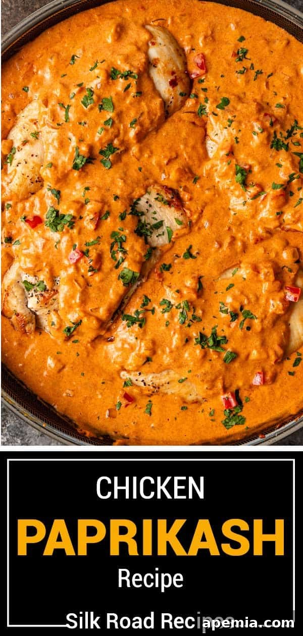 Creamy Hungarian Chicken Delight 14 titled image (and shown): chicken paprikash recipe