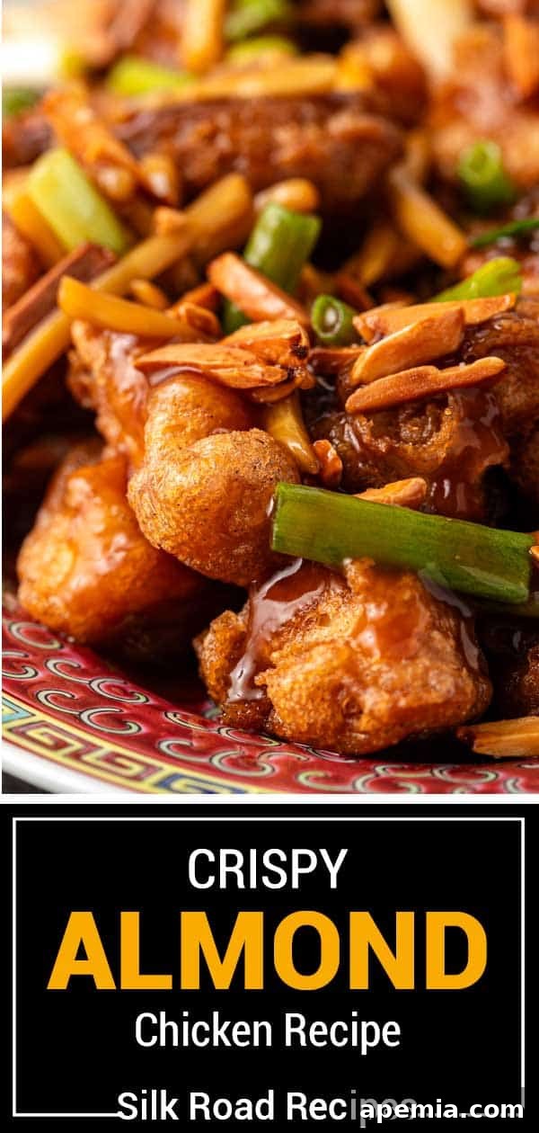 Crispy homemade almond chicken recipe, beautifully presented on a plate