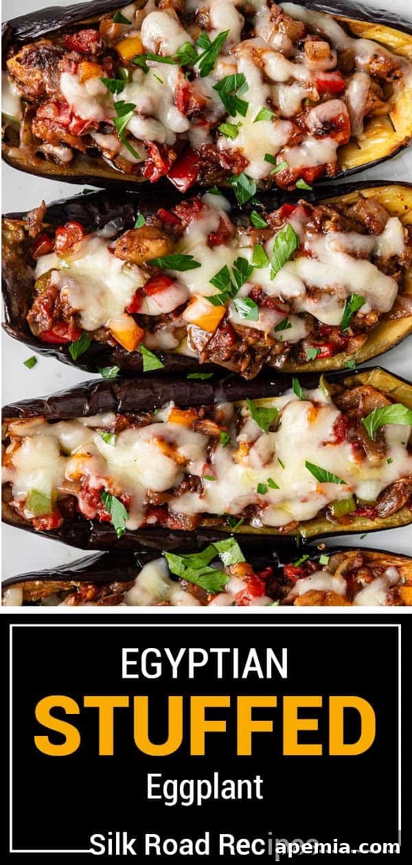 titled image (and shown): egyptian stuffed eggplant