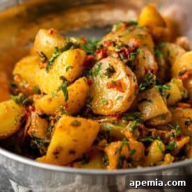 Delicious Calabrian Potatoes, golden and crispy, ready to be served.