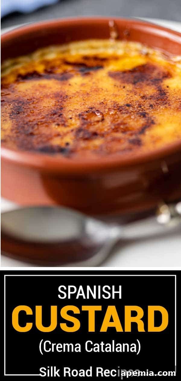 titled image (and shown): spanish custard (crema catalana)