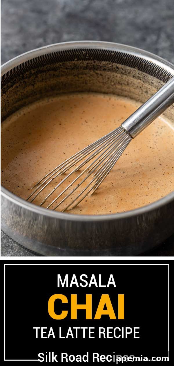 titled image (and shown) masala chai tea latte recipe