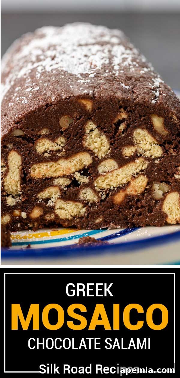 titled image (and shown) greek mosaico chocolate salami
