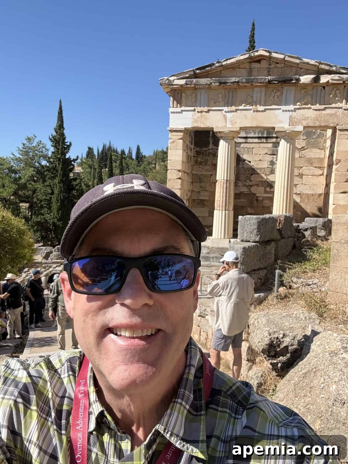 me in fron of the temple of delphi