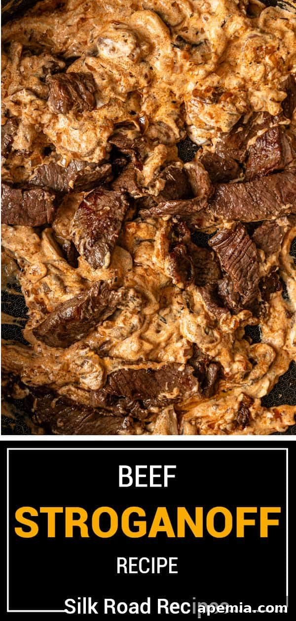 titled image (and shown) beef stroganoff recipe