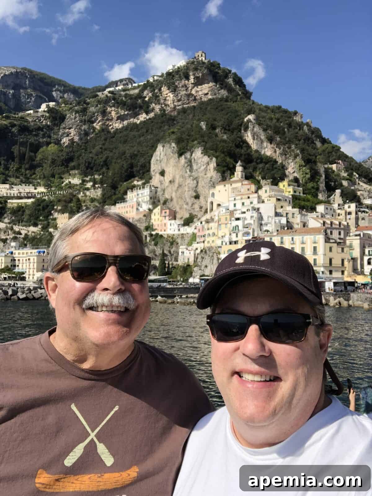 closeup process shot: Amalfi coastline