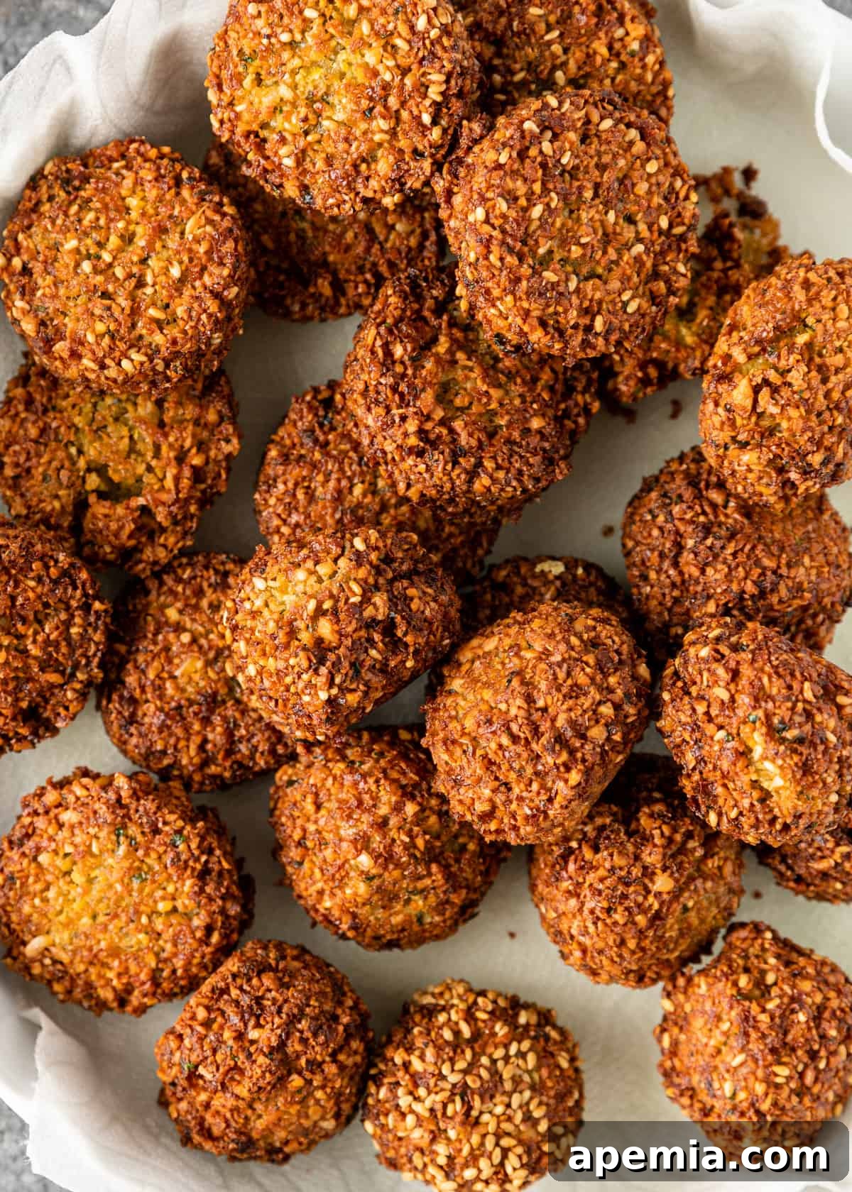 batch of cooked falafel