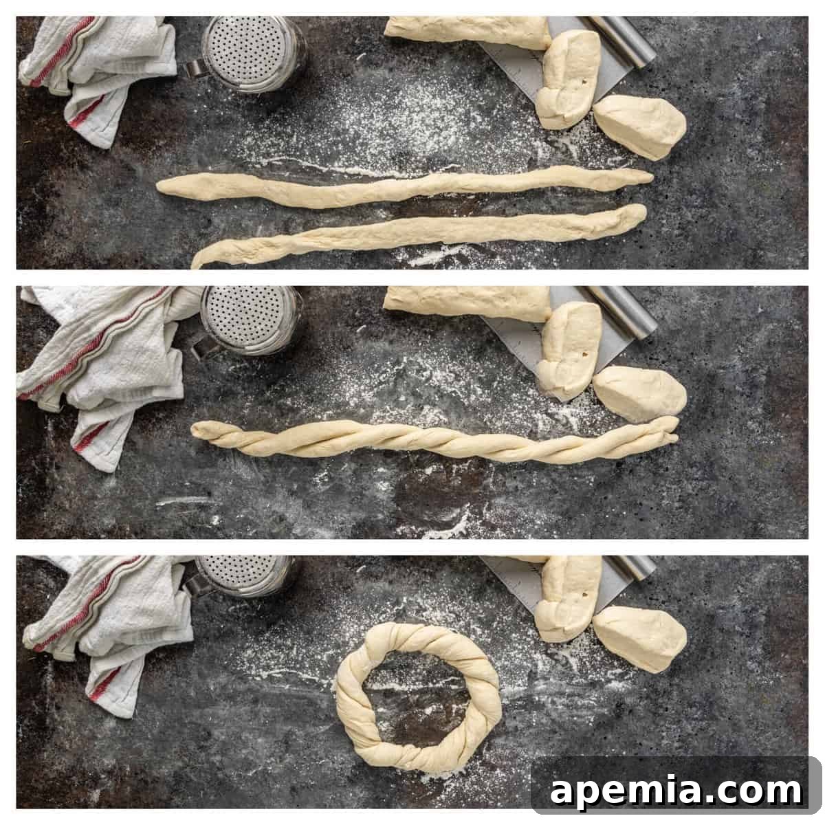 images of shaped dough
