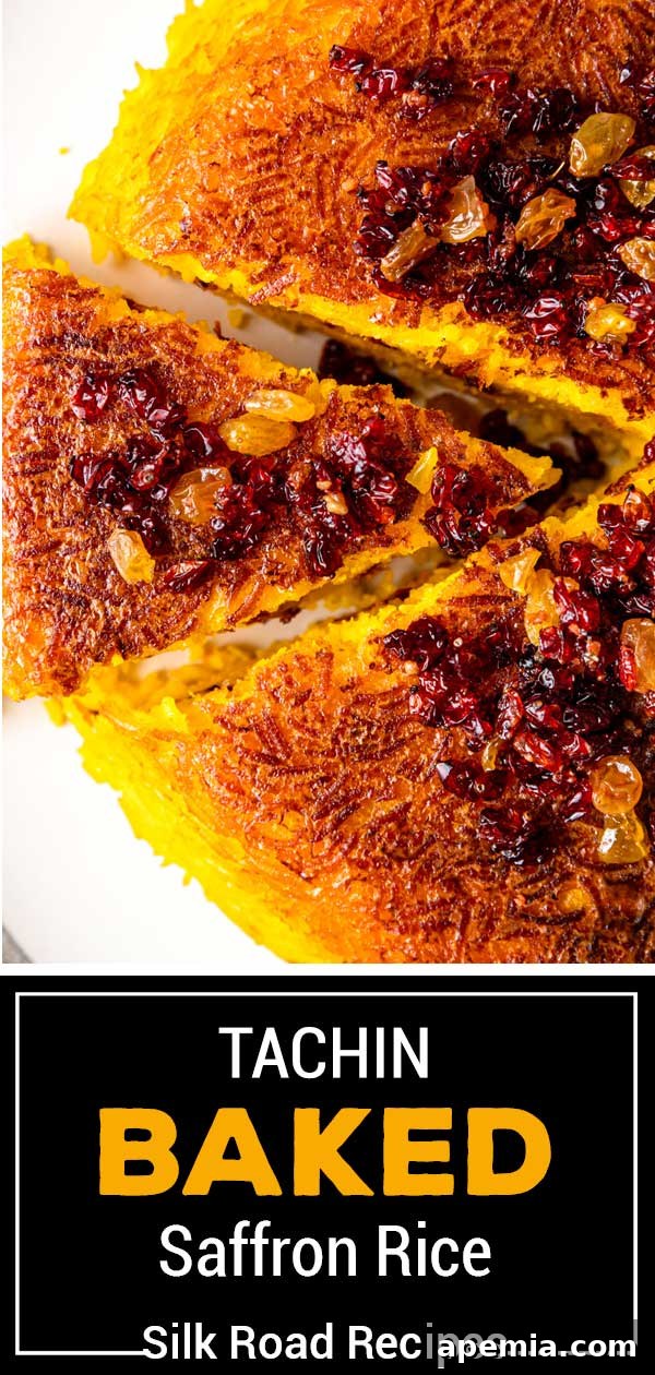 titled image (and shown): tachin baked saffron rice