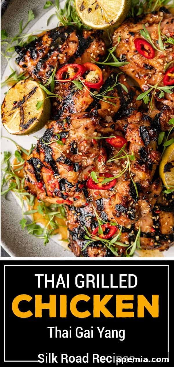 titled image (and shown): thai grilled chicken thai gai yang