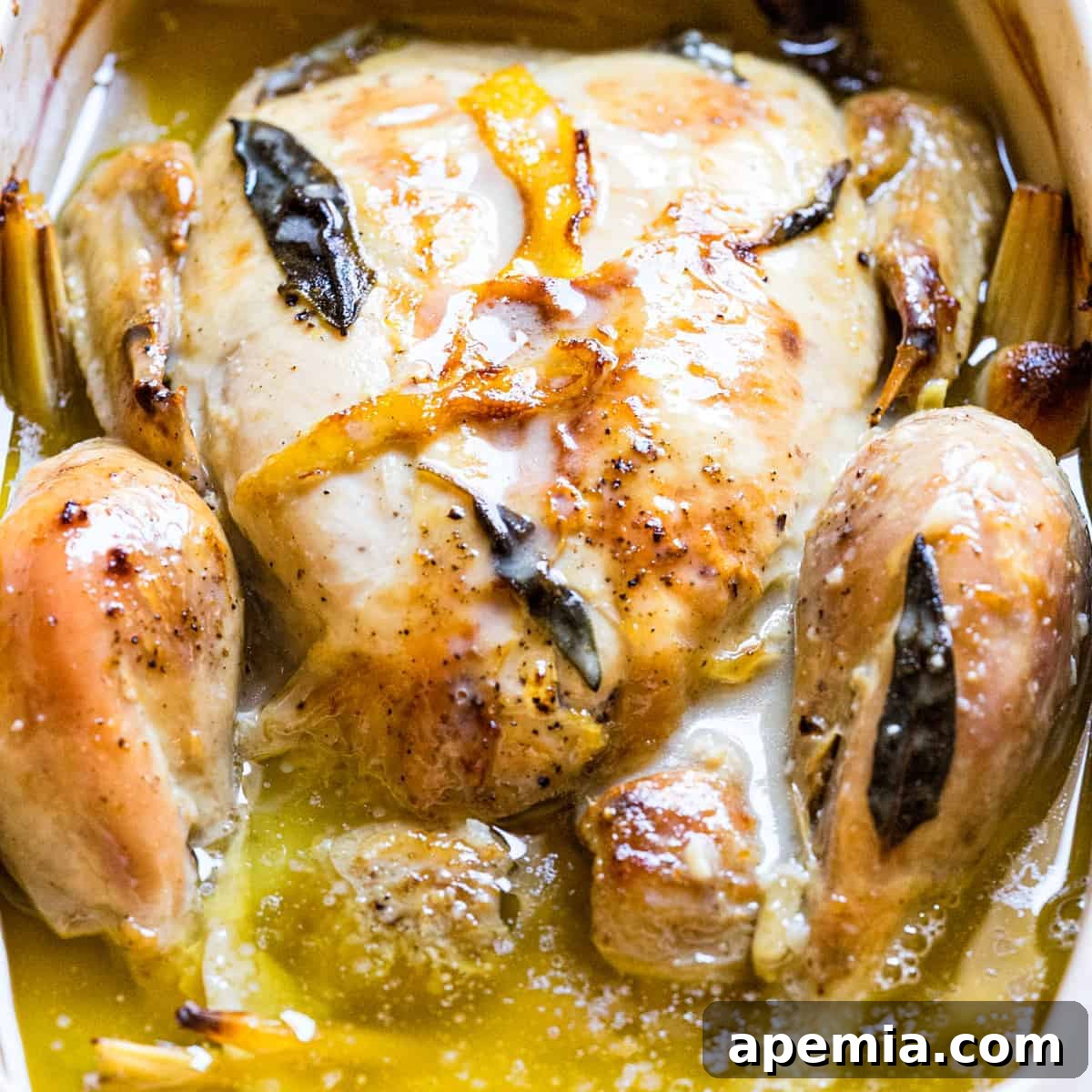 whole roasted thai lemongrass chicken in coconut milk