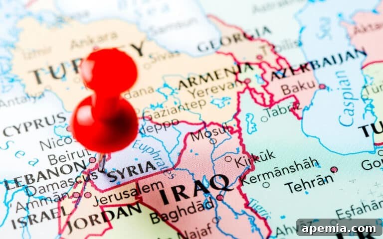 Muhammara: Mediterranean Red Pepper Walnut Dip 3 red pin in map of syria