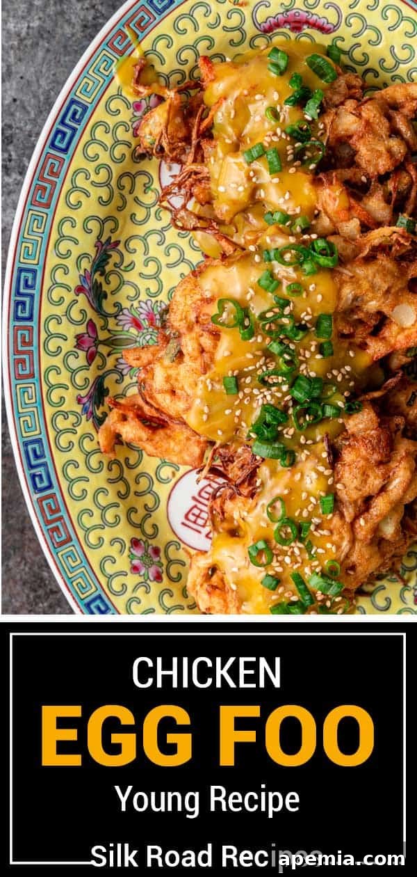 titled image (and shown): chicken egg foo young recipe