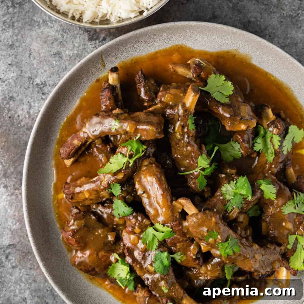 Delicious Instant Pot Asian Ribs ready to be served