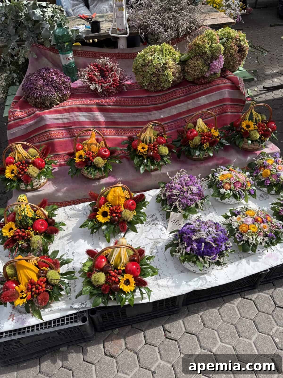 Classic Balkan Flatbread Lepinja 20 baskets of beautiful flowers